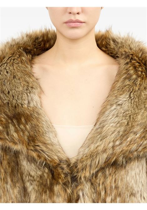 giacca in pelliccia sintetica donna beige MM6 MAISON MARGIELA | S52AM0326 M35464001F